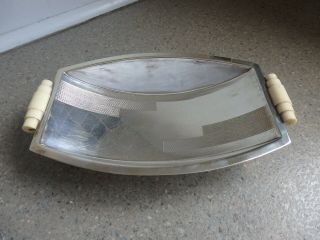 Art Deco Mappin & Webb Small Silver Plated Bowl/dish With Bakelite Handles