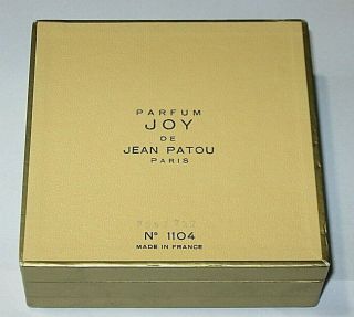 Vintage Jean Patou Joy Perfume Bottle 1/2 OZ Baccarat 3/4 Full 2 3