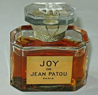 Vintage Jean Patou Joy Perfume Bottle 1/2 OZ Baccarat 3/4 Full 2 4