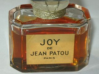 Vintage Jean Patou Joy Perfume Bottle 1/2 OZ Baccarat 3/4 Full 2 6