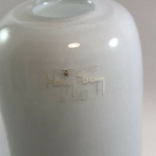Gorgeous Henry Dean Belgium Handblown Glass Vase Signed 2