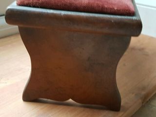 ANTIQUE TRAVELLING FOLDING PRAYER CHAIR KNEELER STOOL DOLL TEDDY SEAT DISPLAY 5