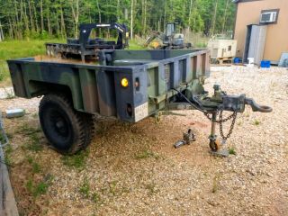 Military Aluminum M1101 Trailer Hmmwv 1.  2 Ton Cargo Trailer Humvee