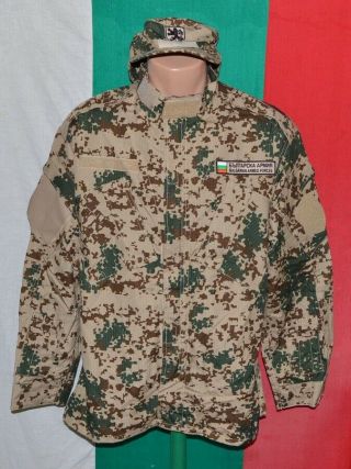 Bulgarian Army Digital Desert Camouflage Pattern 2016 Coat,  Cap