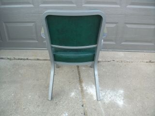 Vintage Steel - Case Industrial Arm - Chair Office Desk Heavy Metal Tanker Green 4