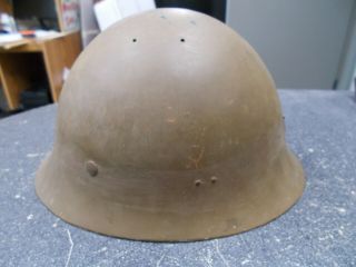 JAPAN WWII JAPANESE TYPE 90 COMBAT HELMET W/ LINER CLOTHE CHINSTRAPS 8