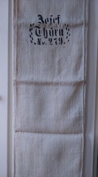 Grainsack - Grain Sack Printed - Black Writing Hemp - Linen - Textile
