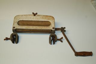 Vintage Small Little Magic Metal Hand Crank Wringer Roller Laundry Washer