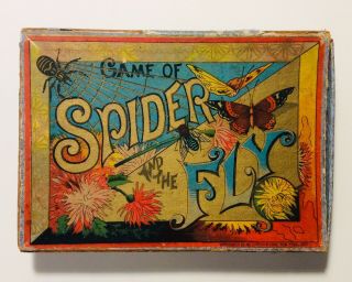 Mcloughlin Bros.  “game Of Spider And The Fly” 1887 Complete