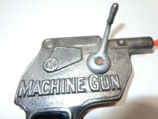 VINTAGE 1930 ' s Kilgore RA - TA - TA - TAT Machine Gun Die Cast Toy Gun 4