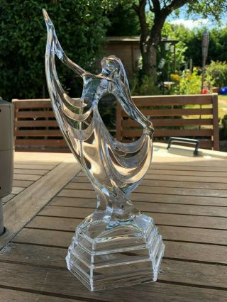 Art Deco Style Glass Figure Of A Lady