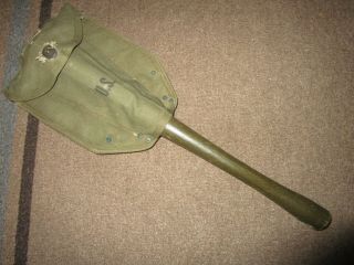 Us Army Folding Shovel/pick Entrenching Tool With Cover