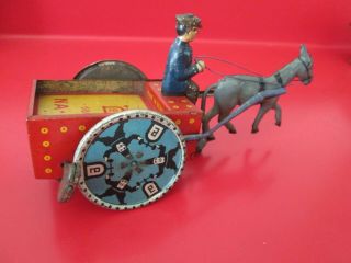 Antique - Lehmann Tin Wind Up Toy - Na - Ob - Runs - 15 Of 17 Listed