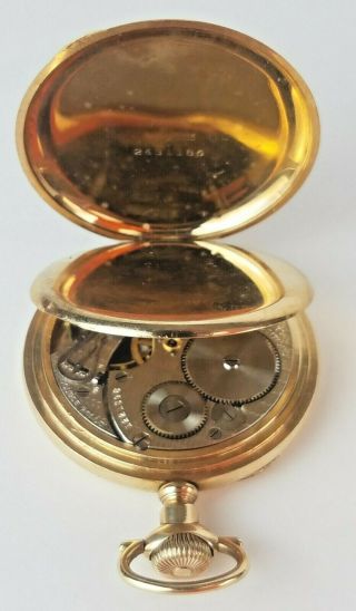 Antique South Bend 227 Open Face Lever 21 Jewel Pocket Watch Size 16. 3