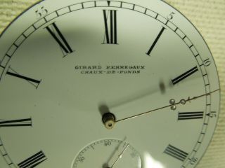 GIRARD PERREGAUX POCKET PIVOTED SPRING DETENT CHRONOMETER MOVEMENT PARTS REPAIR 3