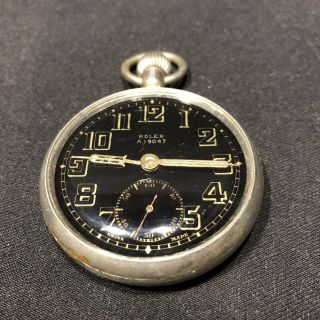 Rare Antique Military Rolex Pocket Watch Running