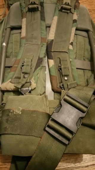 Alice LRG Back Pack US Army OD GREEN COMPLETE w/ FRAME & STRAPS GOOD 7
