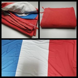 WW2 7 FOOT LARGE FRENCH FLAG FROM LIBERATION ARMY 4
