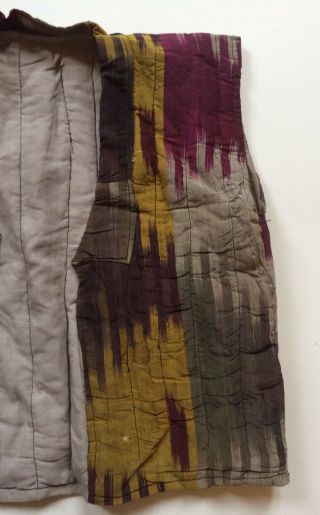 Vintage Uzbek Ikat Silk Child Waistcoat 3