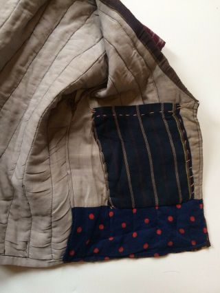 Vintage Uzbek Ikat Silk Child Waistcoat 6