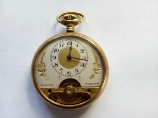 Hebdomas.  Antique 8 Day Pocket Watch.  Unique Case.  Running Fast.