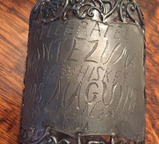 Montezuma Rye - Whiskey Antique Liquor Bottle C.  1894 Pre Prohibition Artifact 8