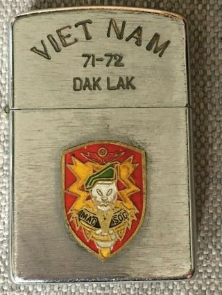 Vietnam War Zippo Lighter Dak Lak 1971 - 72