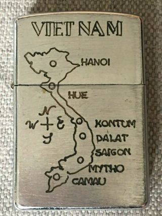 Vietnam War Zippo Lighter Cam Ranh 1971 - 72