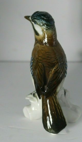 Antique Early 20thC Karl Ens Volkstedt German Jay Bird 7098 Porcelain Figurine 3