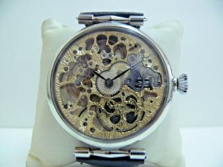 CLASSIC STYLE Ω OMEGA SKELETON 15Jew.  SERVICED & NO RESERVED 4