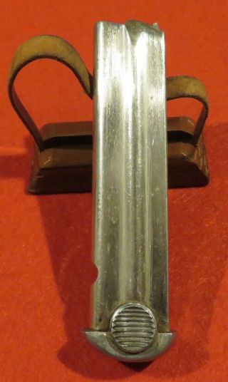 WWII Japanese Type 14 Nambu Pistol Magazine—Early Nickel 2