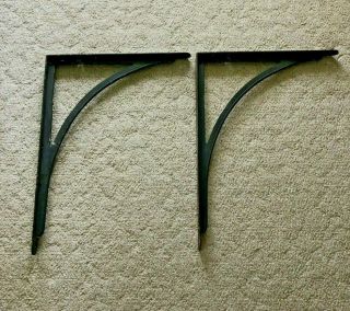 Vintage Antique Shelf Brackets Iron Large 24 " X 18 "