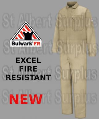 Bulwark Excel Fire Resistant Coveralls - Size 44 Rg - Large - - 1260xxa