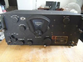 Vintage Us Army Signal Corps Radio Receiver Bc - 348 - N Powers On