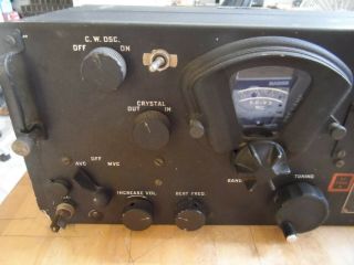 VINTAGE US ARMY SIGNAL CORPS RADIO RECEIVER BC - 348 - N POWERS ON 4