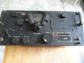 VINTAGE US ARMY SIGNAL CORPS RADIO RECEIVER BC - 348 - N POWERS ON 7