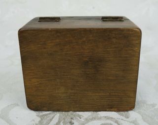 Rare 1940 ' s Mid Century Wooden Fake Box Gag Gift - For the Man Who Has Nothing 6