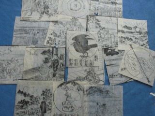 Japanese Woodblock Prints Small Size Set 60 Edo