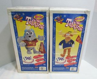 Rocky And Bullwinkle Talking Plush Doll Set By Just Toys In Boxes 2000