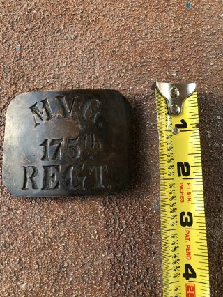 MVG Civil War Belt Buckle Military Army Relic Artifact 6