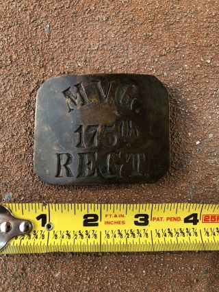 MVG Civil War Belt Buckle Military Army Relic Artifact 7