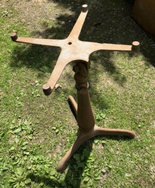 Antique Cast Iron Drafting Table Base Stand Artist Architect Vintage