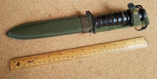 Us Wwii M3 Trench Knife Camillus Guard Marked M8 Scabbard