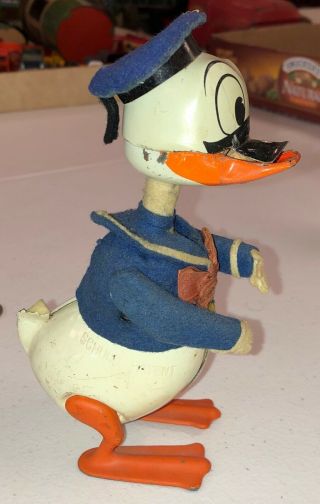 Vintage Schuco Donald Duck Wind Up Collectors Estate