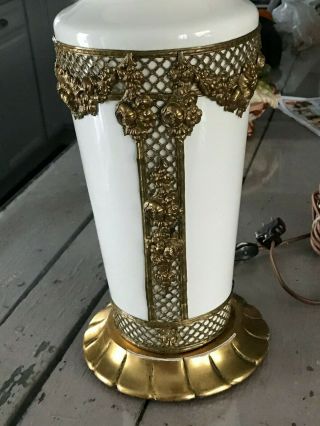 French Sevres Porcelain And Ormolu Quality Table Lamp