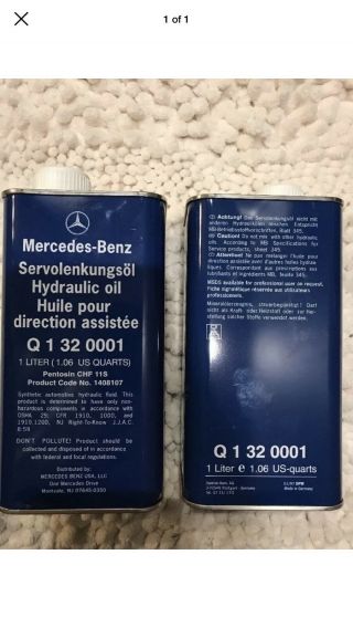 Mercedes Benz Pentosin Fluid Oem Q - 1 - 32 - 0001 Abc Suspension Qty 2