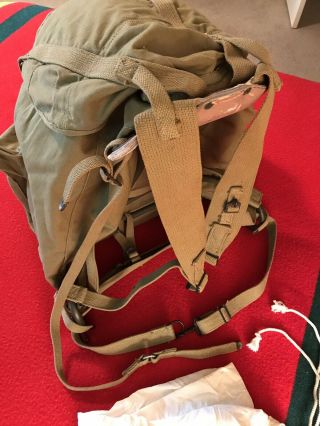 WW2 UNISSUED Rucksack Mountain Ski “1942” Complete Snow Camouflage Cover. 3
