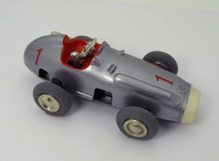 Vintage Schuco 1043 Mercedes 1 Micro Racer West Germany With Key Wind Race Car