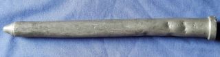 Extremely rare 18th century French pewter single candle mold circa 1760 5