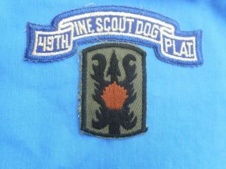 Vietnam 199th Infantry / 49th Infantry Scout Dog Platoon Patch